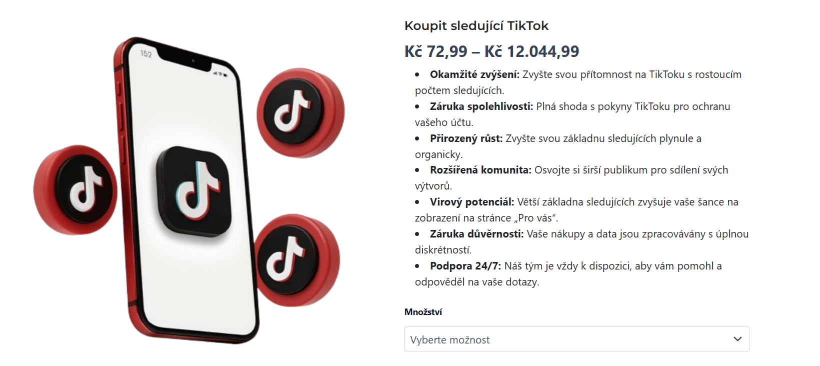 7 Nejlepších stránek kde koupit Tiktok followers levně (2026)